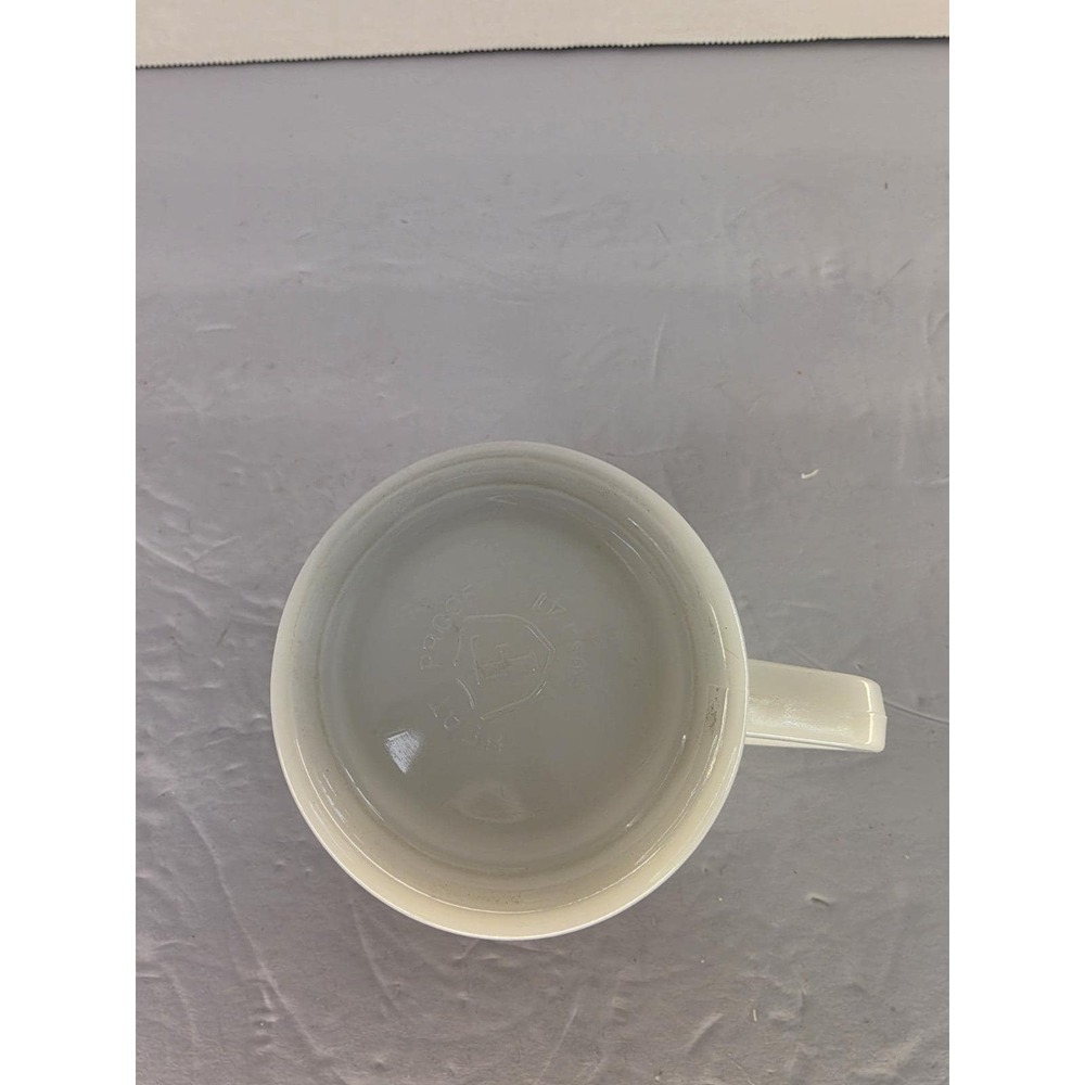 Vintage SeaWorld Tiki Mug Federal Glass Milk Glass Brown Gold Coffee Cup USA - Picture 3 of 7